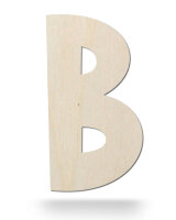 Holzbuchstabe B zum Bemalen – Typ 2, 10 cm hoch