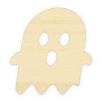 Halloween Geist aus Holz zum Bemalen, Pappelsperrholz 4 mm