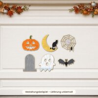 Halloween Mix-Set aus Holz zum Bemalen – 6 Motive, Pappelsperrholz 4 mm