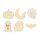 Halloween Mix-Set aus Holz zum Bemalen – 6 Motive, Pappelsperrholz 4 mm