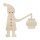 St. Martin Figur mit Laterne aus Holz zum Bemalen, Pappelsperrholz 4 mm