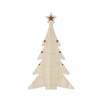 Steck-Tannenbaum aus Holz zum Aufstellen – 15, 25 oder 35 cm, Pappelsperrholz 4 mm