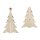 Steck-Tannenbaum aus Holz zum Aufstellen – 15, 25 oder 35 cm, Pappelsperrholz 4 mm
