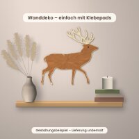 Hirsch aus Holz zum Bemalen – Winter-Waldtiere, Pappelsperrholz 4 mm