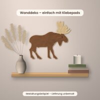 Elch aus Holz zum Bemalen – Winter-Waldtiere, Pappelsperrholz 4 mm