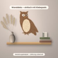 Eule aus Holz zum Bemalen – Winter-Waldtiere, Pappelsperrholz 4 mm