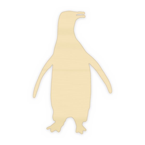 Pinguin aus Holz zum Bemalen – Winter-Waldtiere, Pappelsperrholz 4 mm