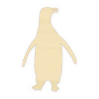 Pinguin aus Holz zum Bemalen – Winter-Waldtiere, Pappelsperrholz 4 mm