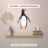 Pinguin aus Holz zum Bemalen – Winter-Waldtiere, Pappelsperrholz 4 mm