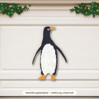 Pinguin aus Holz zum Bemalen – Winter-Waldtiere, Pappelsperrholz 4 mm
