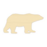Eisbär aus Holz zum Bemalen –...
