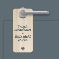 Türhänger aus Holz „Hochzeit“ zum Bemalen – 2er-Set oder einzeln, Pappelsperrholz 4 mm