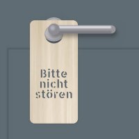 Türhänger aus Holz „Hotel-Klassiker“ zum Bemalen – 4er-Set oder einzeln, Pappelsperrholz 4 mm