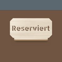 Aufsteller „Reserviert“ aus Holz mit...