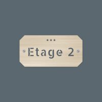 Etagenschilder aus Holz im Retro-Hotelstil – 4er-Set oder einzeln, Pappelsperrholz 4 mm