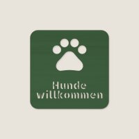 Piktogramm-Schilder aus Holz – Rauchen verboten, Hunde willkommen, WLAN, Aufzug, Pappelsperrholz 4 mm