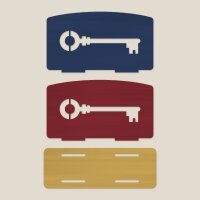 Serviettenhalter aus Holz mit Hotelschlüssel – Steckbausatz 3 Teile, Pappelsperrholz 4 mm