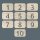 Zimmernummernschild aus Holz im Retro-Hotelstil – Nummer 1–10, 10er-Set, Pappelsperrholz 4 mm