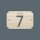 Zimmernummernschild aus Holz im Retro-Hotelstil – Nummer 1–10, 10er-Set, Pappelsperrholz 4 mm