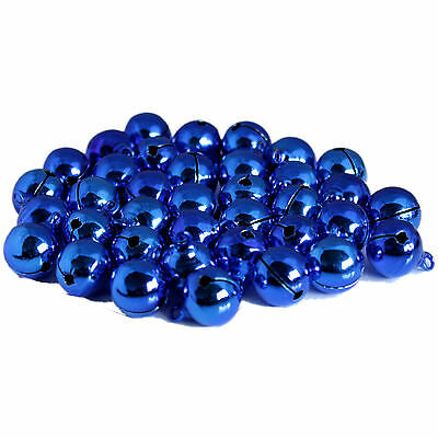 Glöckchen mit Öse 17x13 mm – 100 Stück, Metall, blau