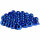 Glöckchen mit Öse 17x13 mm – 100 Stück, Metall, blau