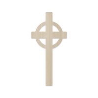 Keltisches Kreuz aus Holz mit Ring zum Bemalen –...