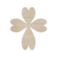 Holzkreuz aus vier Herzen zum Bemalen – 20, 30 und...