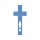 Holzkreuz mit Fisch-Symbol (Ichthys) zum Bemalen – 20, 30 und 40 cm, Pappelsperrholz 4 mm