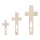 Holzkreuz mit Fisch-Symbol (Ichthys) zum Bemalen – 20, 30 und 40 cm, Pappelsperrholz 4 mm