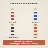 Leuchtturm aus Holz zum Bemalen – Typ 1, 30 bis 60 cm, Pappelsperrholz 4 mm