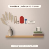 Wichteltür aus Holz zum Bemalen – Set 12-teilig, Pappelsperrholz 4 mm