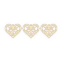 Filigranes Ornament-Herz aus Holz zum Bemalen – 3er-Set 10 cm oder einzeln 20 / 30 / 45 cm, Pappelsperrholz 4 mm