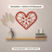 Filigranes Ornament-Herz aus Holz zum Bemalen – 3er-Set 10 cm oder einzeln 20 / 30 / 45 cm, Pappelsperrholz 4 mm