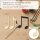 Noten-Mix aus Holz zum Bemalen – Viertelnote, Achtelnote und Achtelpaar – 3er-Set 10, 20 oder 30 cm, Pappelsperrholz 4 mm
