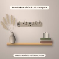 Notenlinien-Wanddeko aus Holz zum Bemalen – 30 oder 45 cm, Pappelsperrholz 4 mm