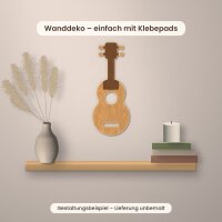 Ukulele aus Holz zum Bemalen – 3er-Set 10 cm oder einzeln 20 / 30 / 45 cm, Pappelsperrholz 4 mm