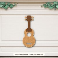 Ukulele aus Holz zum Bemalen – 3er-Set 10 cm oder einzeln 20 / 30 / 45 cm, Pappelsperrholz 4 mm