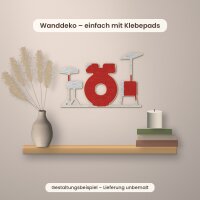 Schlagzeug aus Holz zum Bemalen – 20, 30 oder 45 cm, Pappelsperrholz 4 mm