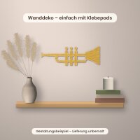 Trompete aus Holz zum Bemalen – 3er-Set 10 cm oder einzeln 20 / 30 / 45 cm, Pappelsperrholz 4 mm