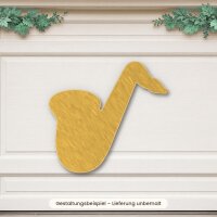 Saxophon aus Holz zum Bemalen – 3er-Set 10 cm oder einzeln 20 / 30 / 45 cm, Pappelsperrholz 4 mm