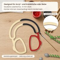 Kopfhörer aus Holz zum Bemalen – 3er-Set 10 cm oder einzeln 20 / 30 / 45 cm, Pappelsperrholz 4 mm