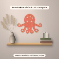 Krake mit Ringelarmen aus Holz zum Bemalen – 3er-Set 10 cm oder einzeln 20 / 30 / 45 cm, Pappelsperrholz 4 mm