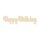Schriftzug „Happy Birthday“ aus Holz zum Bemalen – 30 oder 45 cm, Pappelsperrholz 4 mm