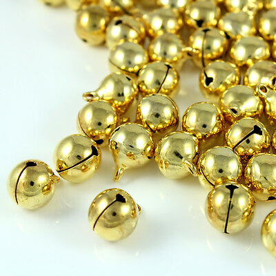 Glöckchen mit Öse 17x13 mm – 100 Stück, Metall, goldfarben