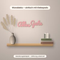 Schriftzug „Alles Gute“ aus Holz zum Bemalen – 30 oder 45 cm, Pappelsperrholz 4 mm
