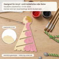 Partyhut aus Holz zum Bemalen – 3er-Set 10 cm oder einzeln 20 / 30 / 45 cm, Pappelsperrholz 4 mm