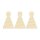 Partyhut aus Holz zum Bemalen – 3er-Set 10 cm oder einzeln 20 / 30 / 45 cm, Pappelsperrholz 4 mm