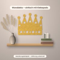 Krone aus Holz zum Bemalen – 3er-Set 10 cm oder einzeln 20 / 30 / 45 cm, Pappelsperrholz 4 mm