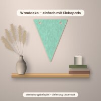 Wimpel aus Holz zum Bemalen – 10er-Set – 10 oder 15 cm, Pappelsperrholz 4 mm