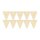 Wimpel aus Holz zum Bemalen – 10er-Set – 10 oder 15 cm, Pappelsperrholz 4 mm